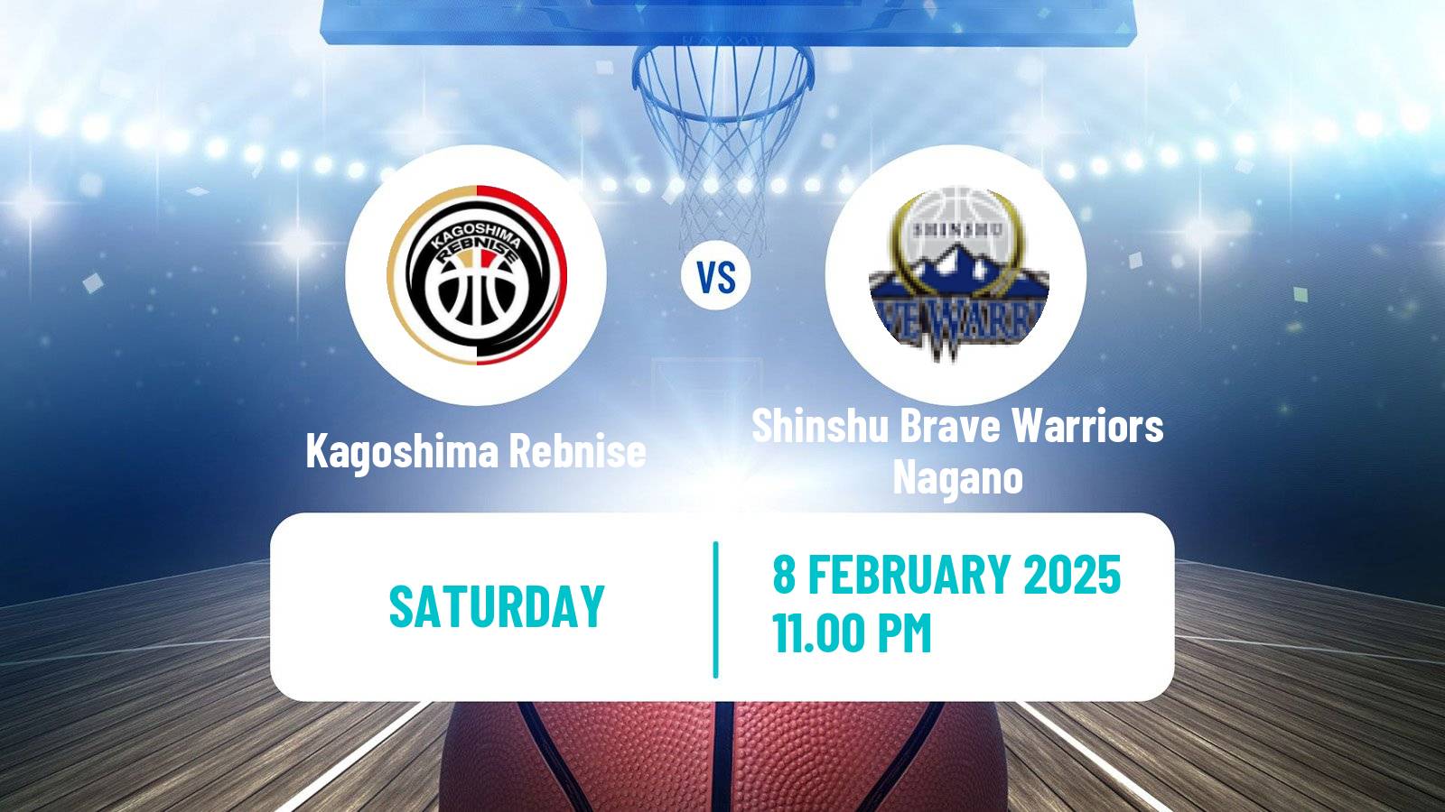 Basketball Japan B2 League Basketball Kagoshima Rebnise - Shinshu Brave Warriors Nagano