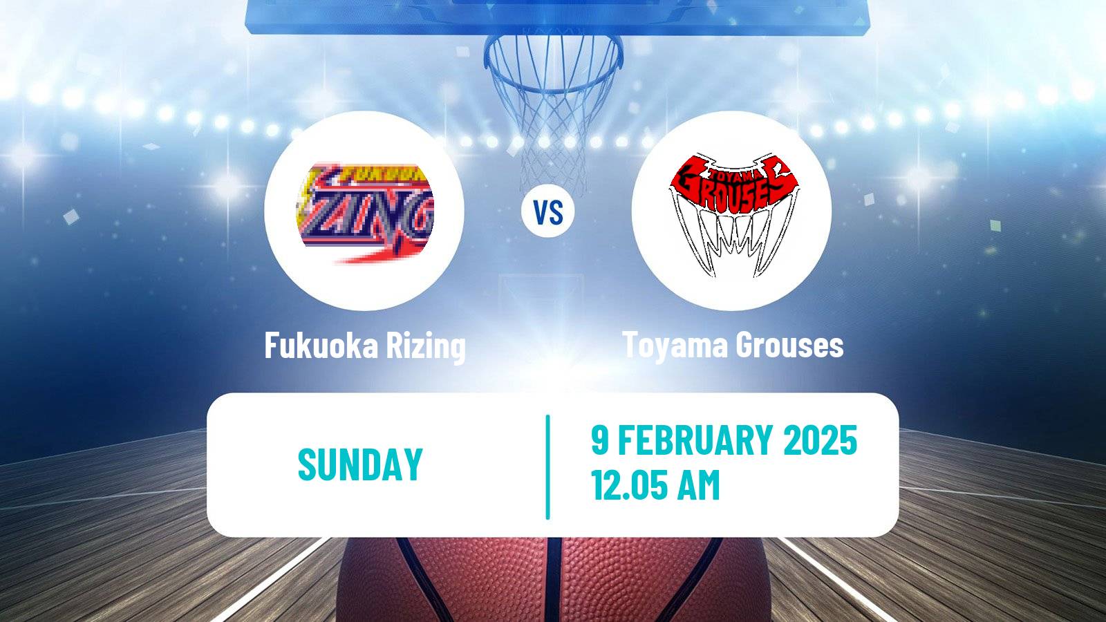 Basketball Japan B2 League Basketball Fukuoka Rizing - Toyama Grouses