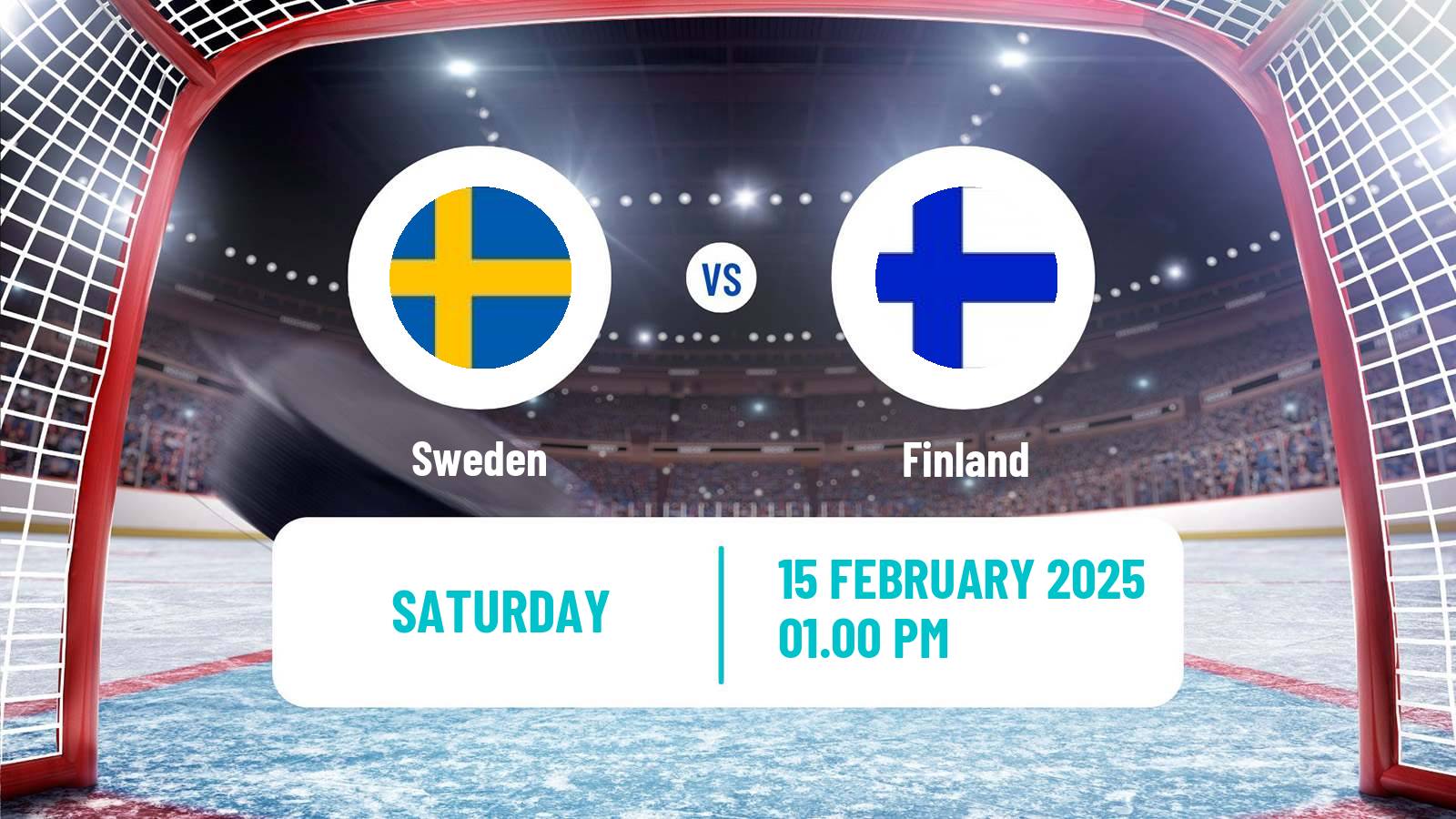 Hockey NHL 4 Nations Face Off Sweden - Finland