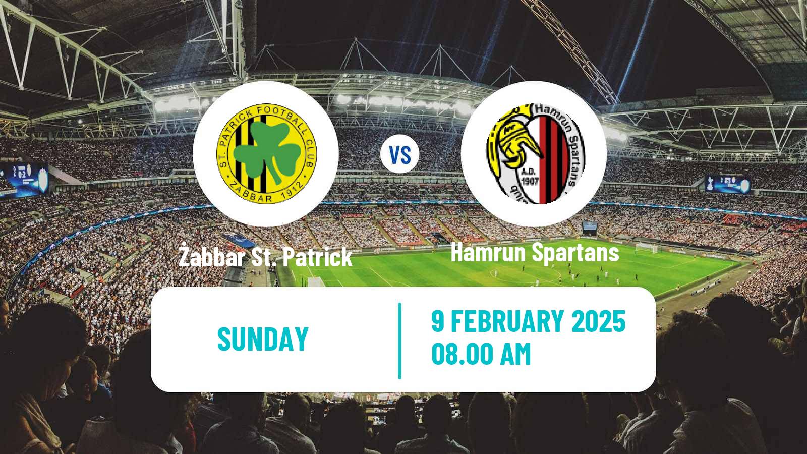 Soccer Maltese Premier League Żabbar St. Patrick - Hamrun Spartans