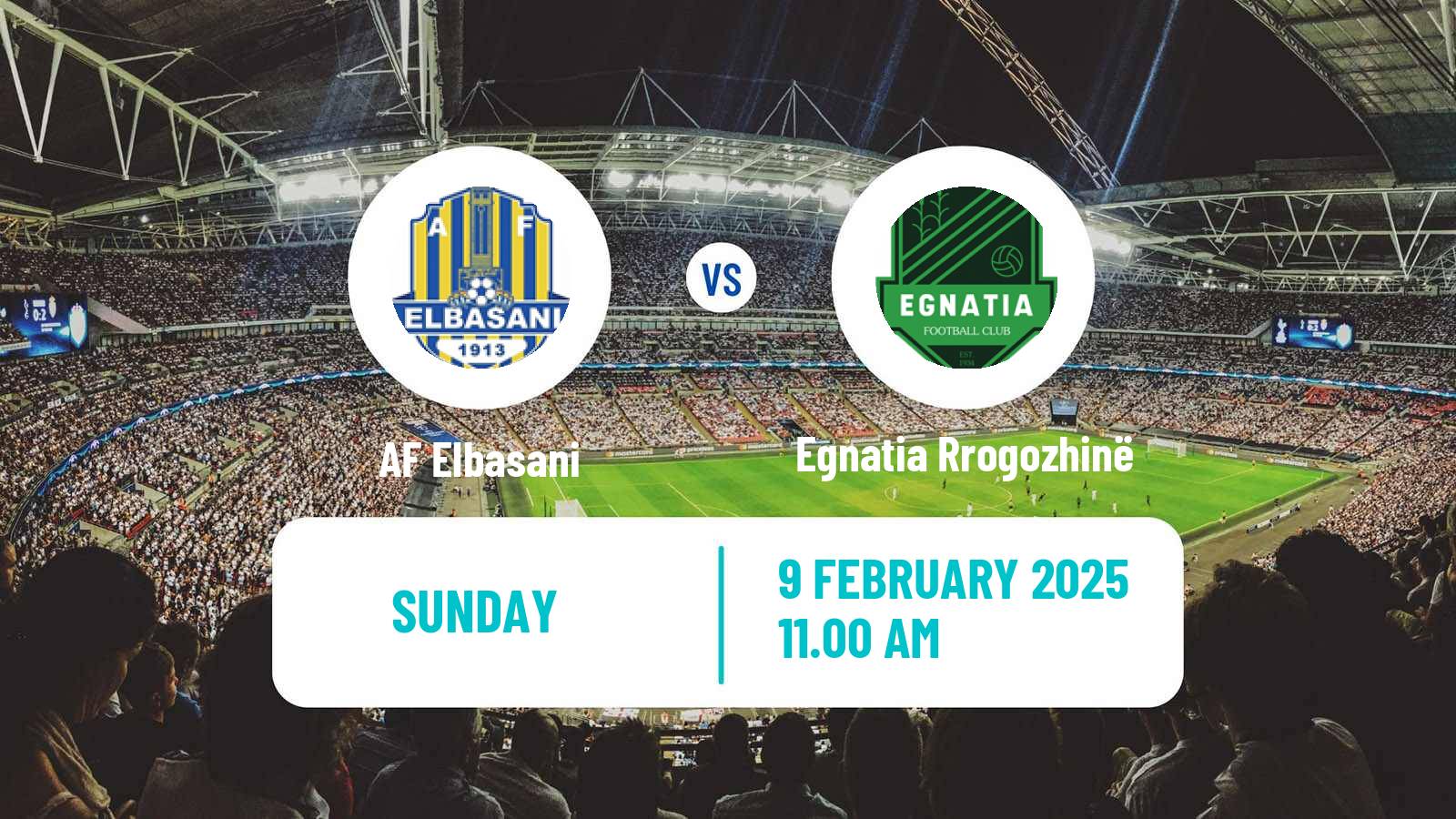 Soccer Albanian Super League AF Elbasani - Egnatia Rrogozhinë