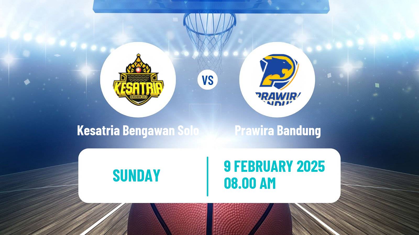 Basketball Indonesian IBL Kesatria Bengawan Solo - Prawira Bandung