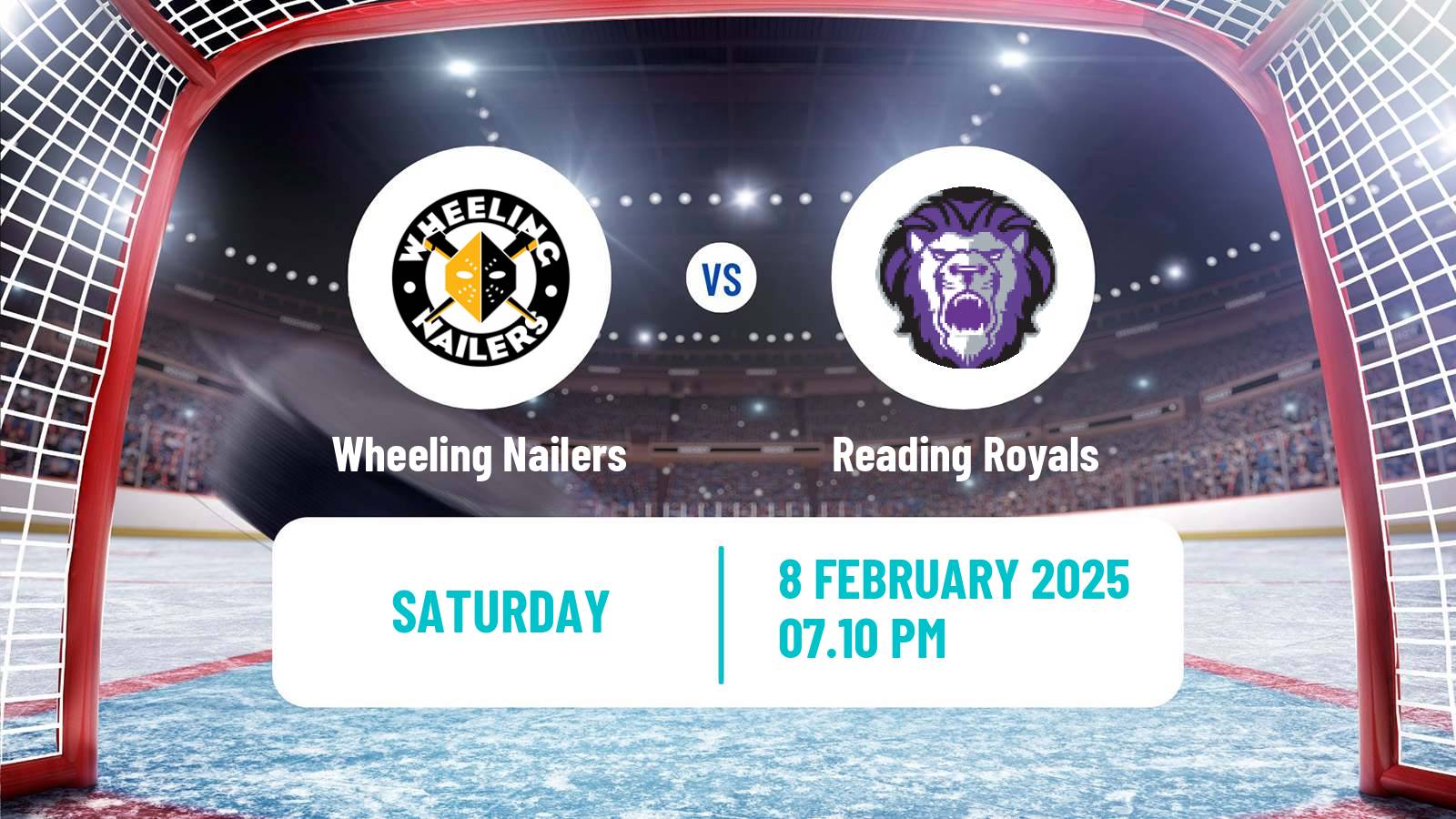 Hockey ECHL Wheeling Nailers - Reading Royals