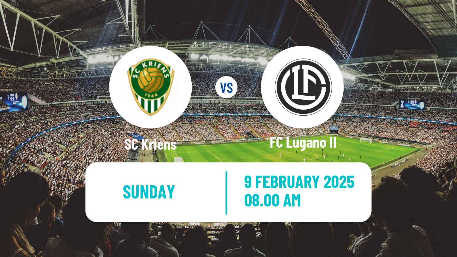 Soccer Swiss Promotion League Kriens - Lugano II