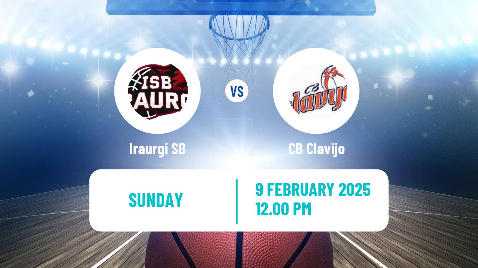 Basketball Spanish LEB Plata Iraurgi SB - Clavijo