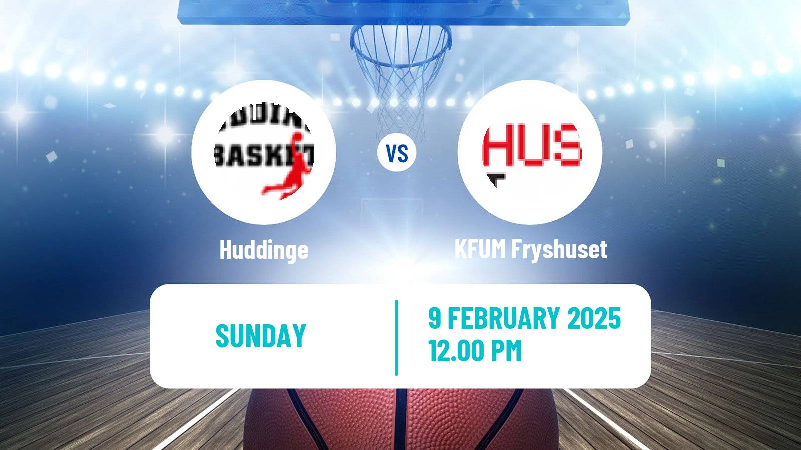 Basketball Swedish Superettan Basketball Huddinge - KFUM Fryshuset