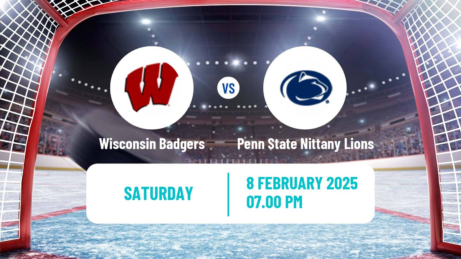 Hockey NCAA Hockey Wisconsin Badgers - Penn State Nittany Lions