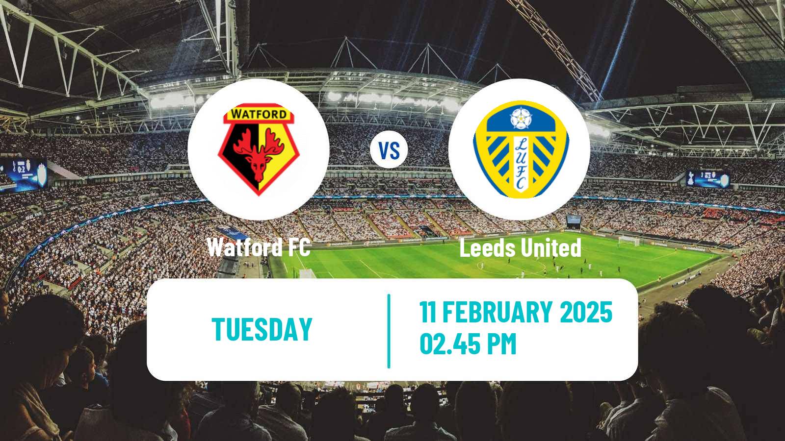 Soccer English League Championship Watford - Leeds United