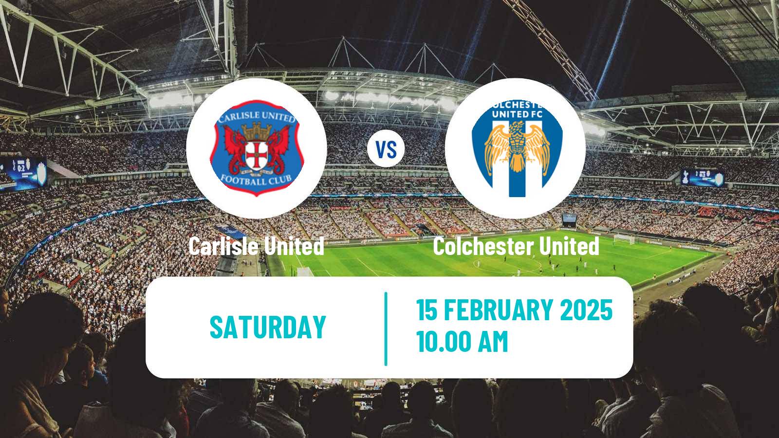 Soccer English League Two Carlisle United - Colchester United