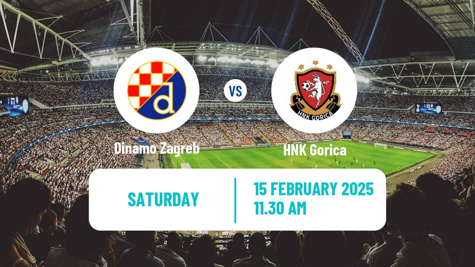 Soccer Croatian HNL Dinamo Zagreb - Gorica