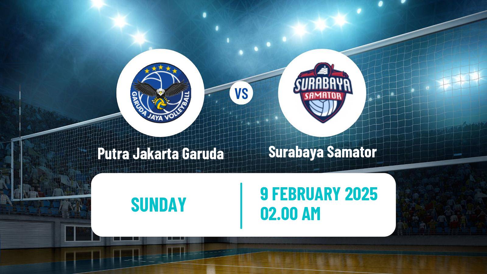 Volleyball Indonesian Proliga Volleyball Putra Jakarta Garuda - Surabaya Samator