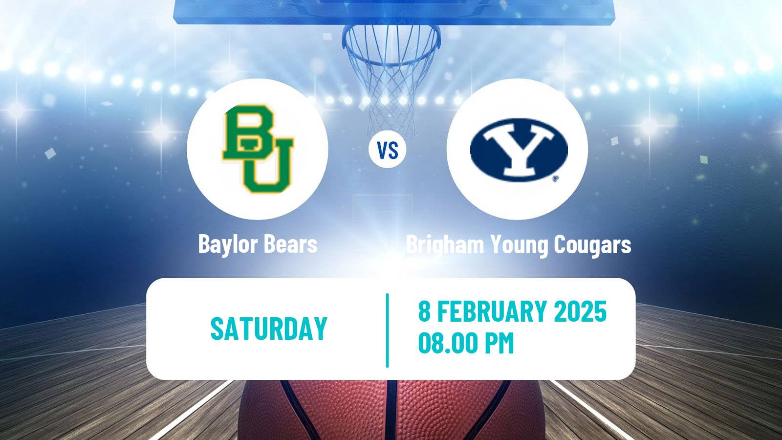 Basketball NCAA College Basketball Women Baylor Bears - Brigham Young Cougars