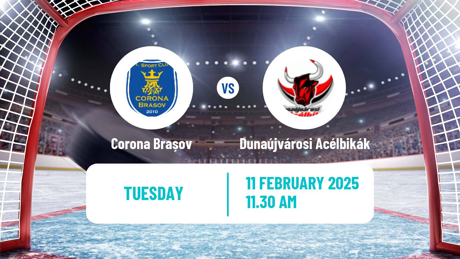 Hockey Hungarian Erste Liga Hockey Corona Brașov - Dunaújvárosi Acélbikák