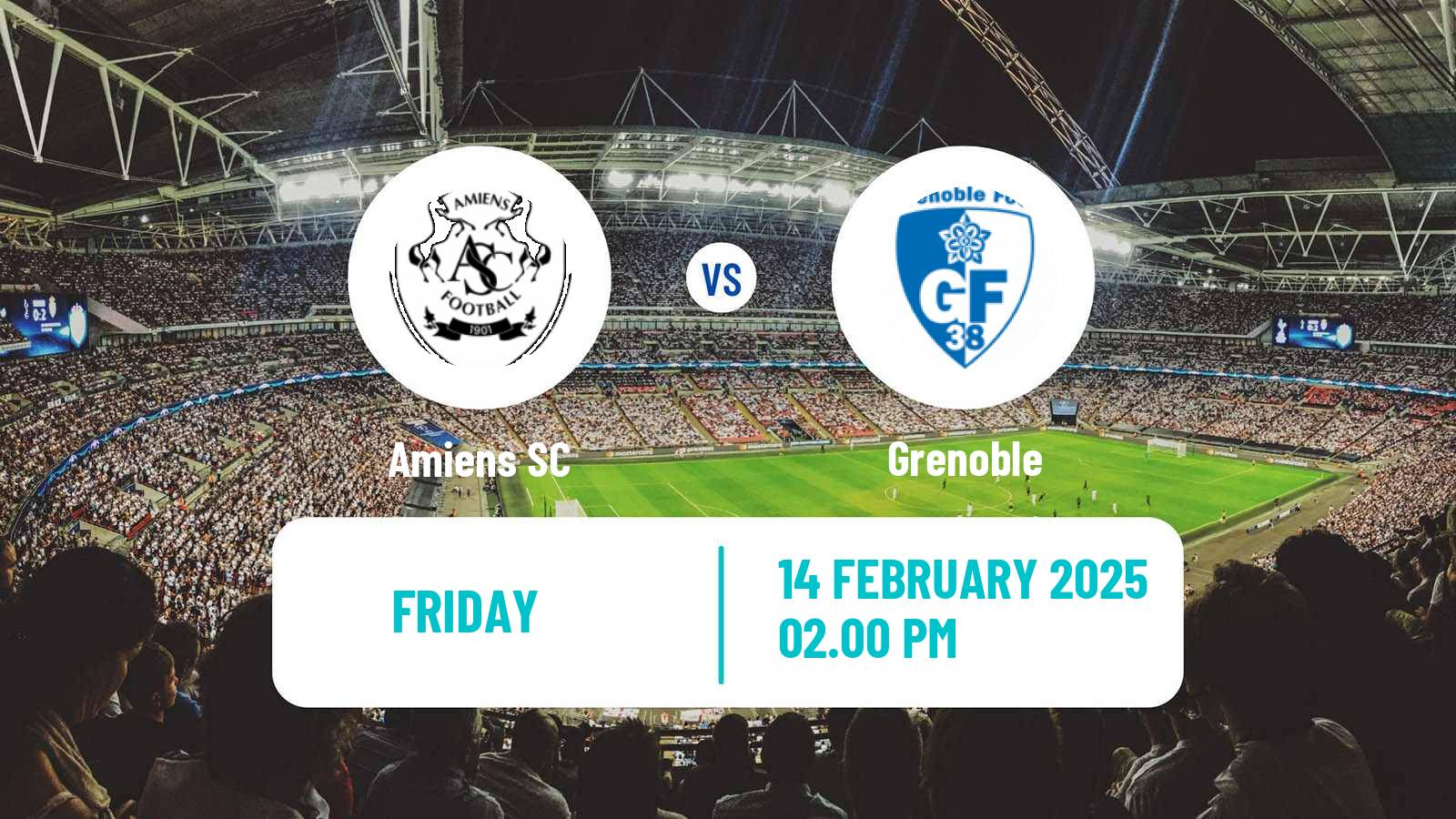 Soccer French Ligue 2 Amiens - Grenoble