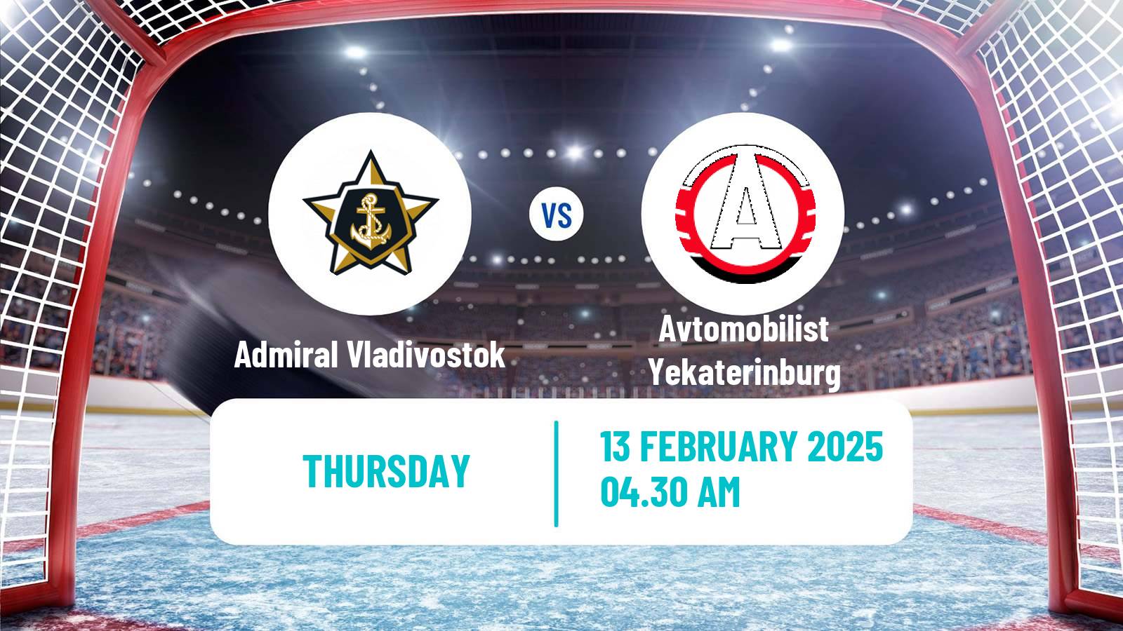 Hockey KHL Admiral Vladivostok - Avtomobilist Yekaterinburg