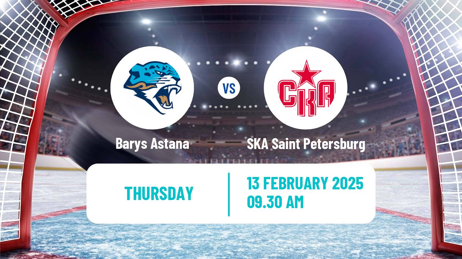 Hockey KHL Barys Astana - SKA Saint Petersburg