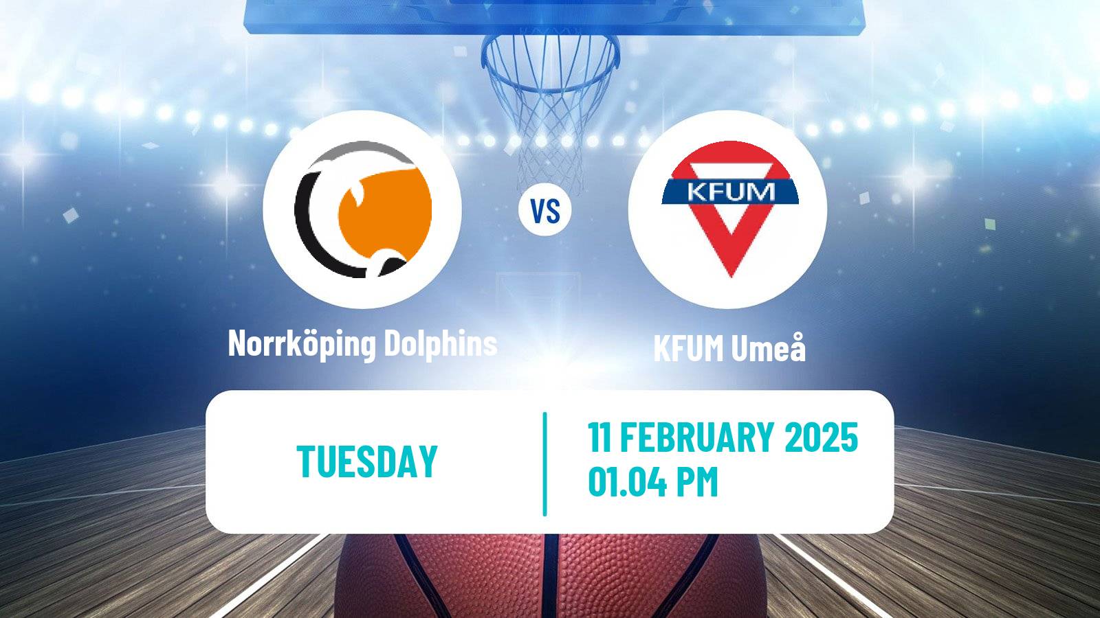 Basketball Swedish Basketligan Norrköping Dolphins - KFUM Umeå