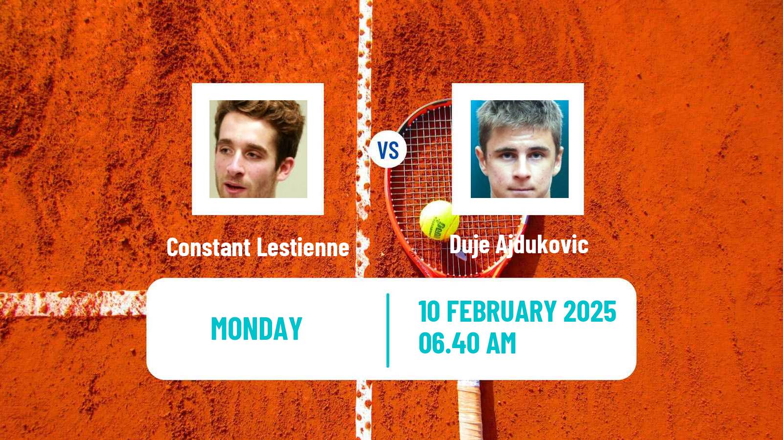 Tennis Manama Challenger Men Constant Lestienne - Duje Ajdukovic