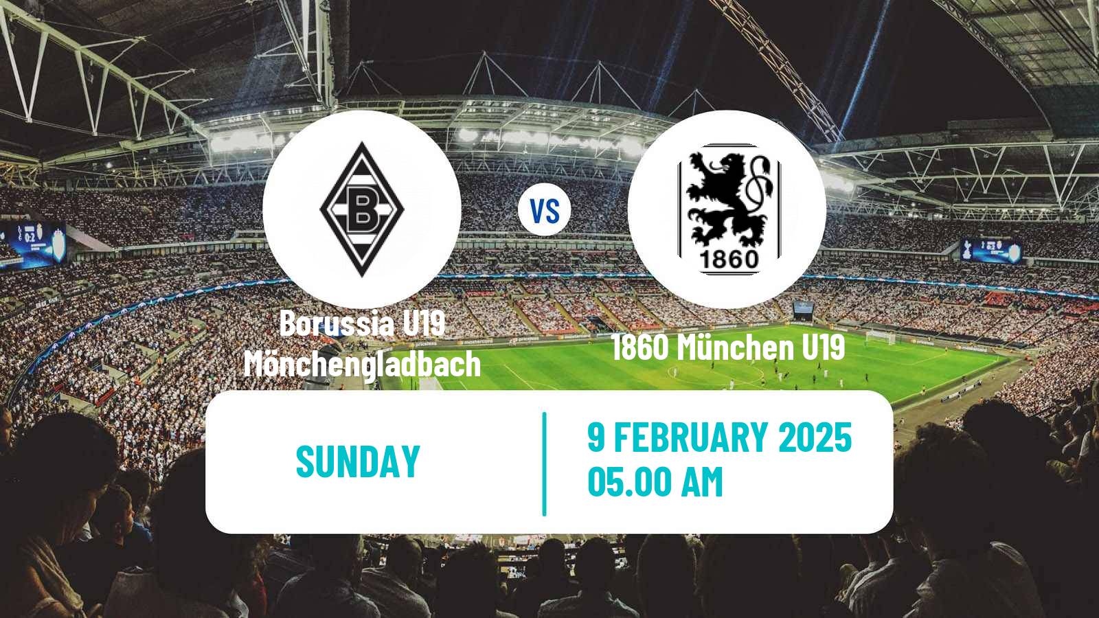 Soccer German DFB Youth League Borussia U19 Mönchengladbach - 1860 München U19