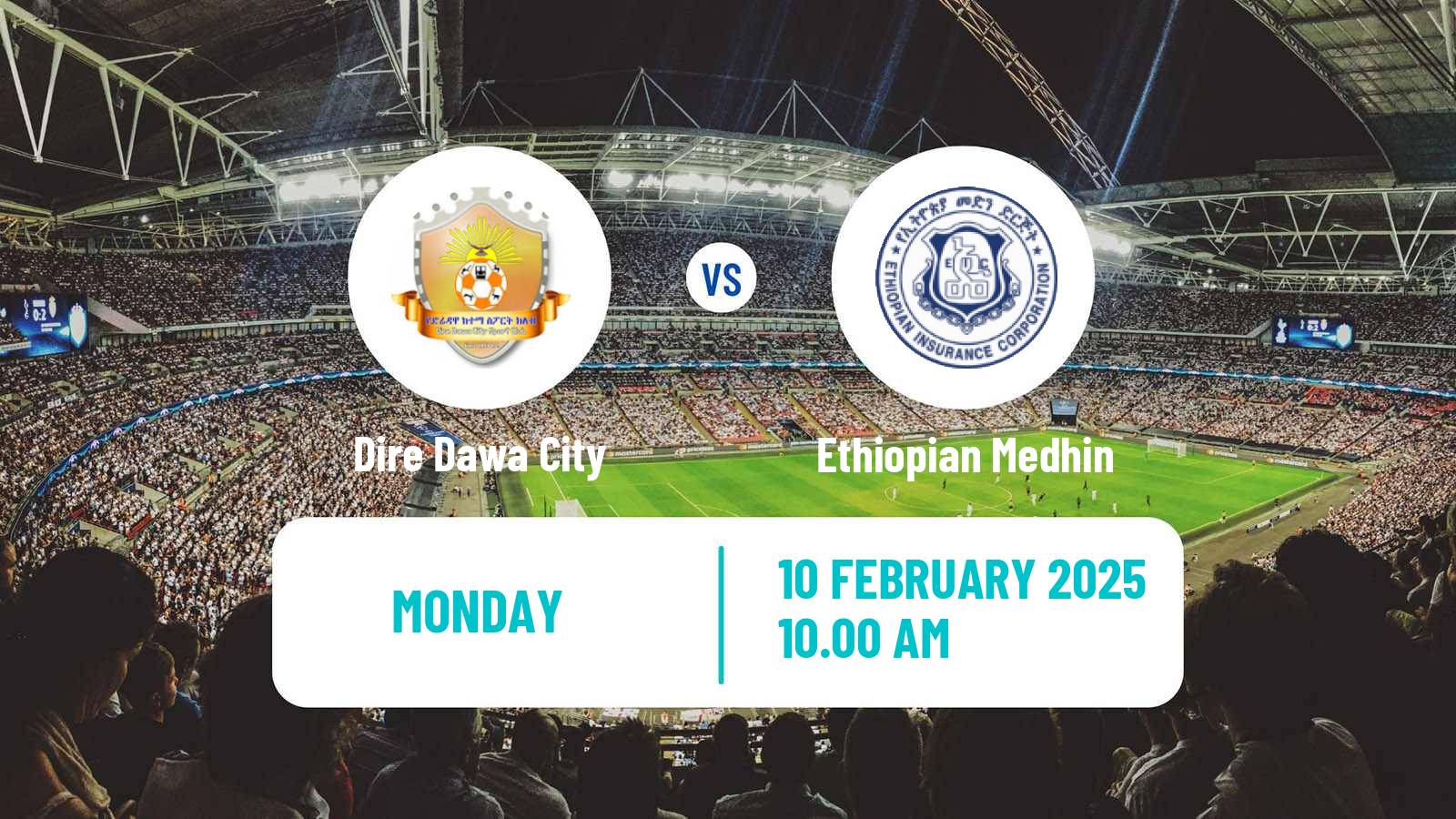 Soccer Ethiopian Premier League Dire Dawa City - Ethiopian Medhin