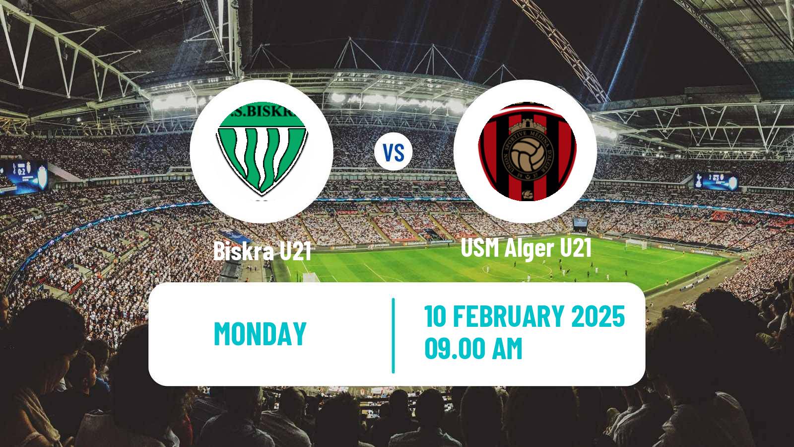 Soccer Algerian Ligue U21 Biskra U21 - USM Alger U21