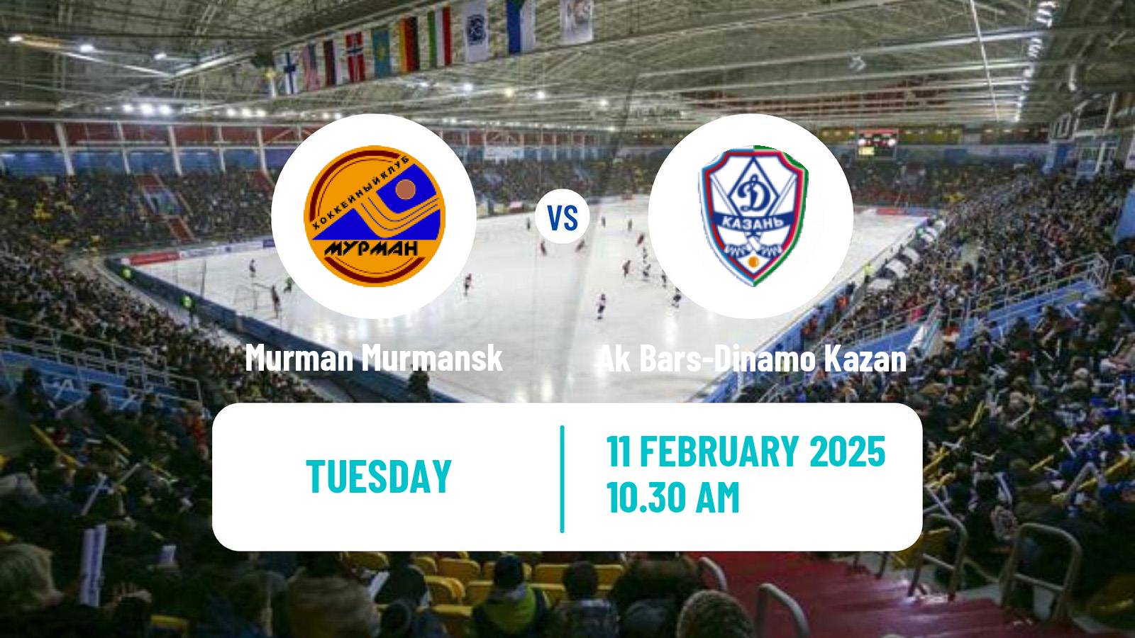 Bandy Russian Super League Bandy Murman Murmansk - Ak Bars-Dinamo Kazan