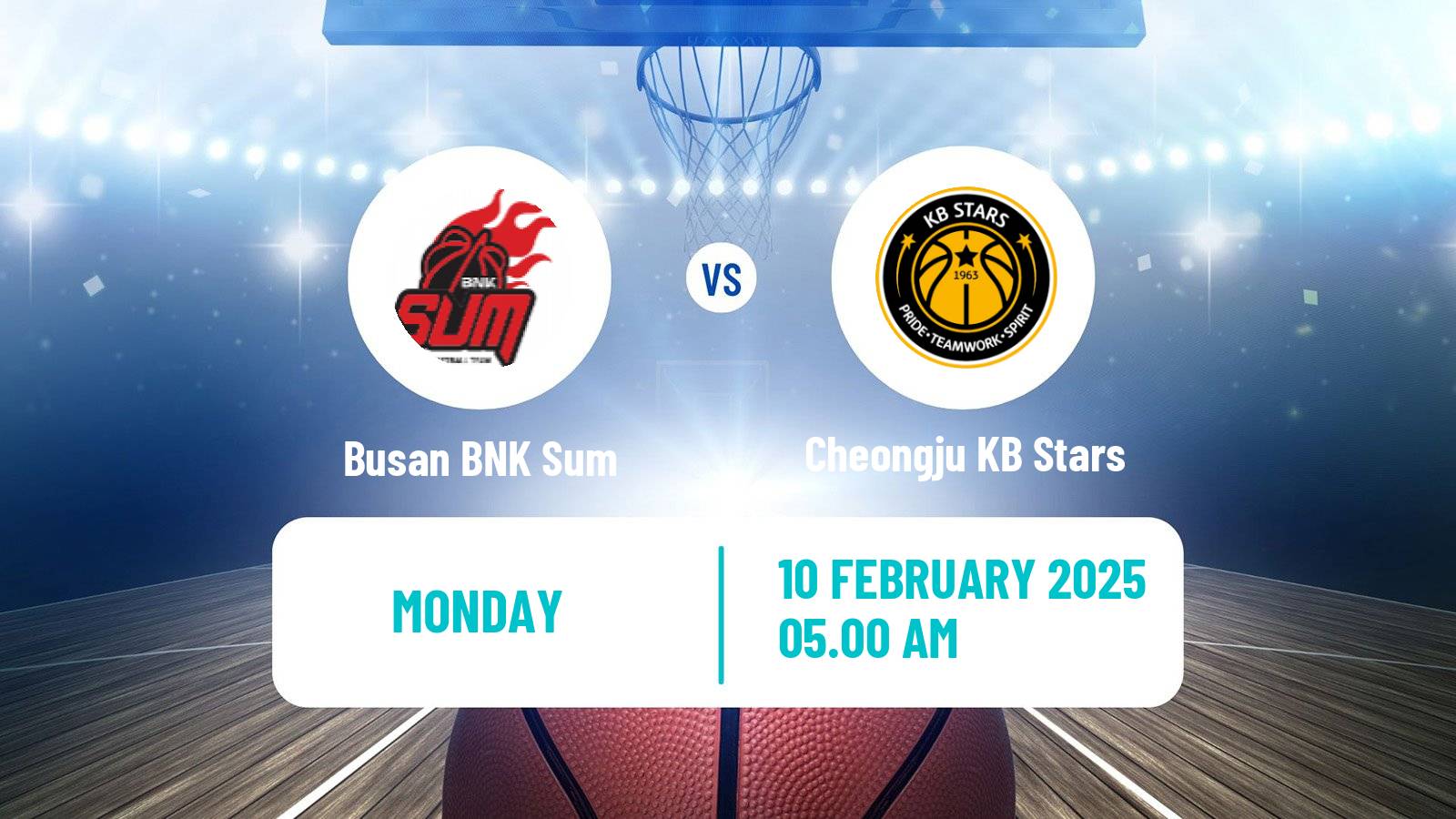 Basketball WKBL Busan BNK Sum - Cheongju KB Stars