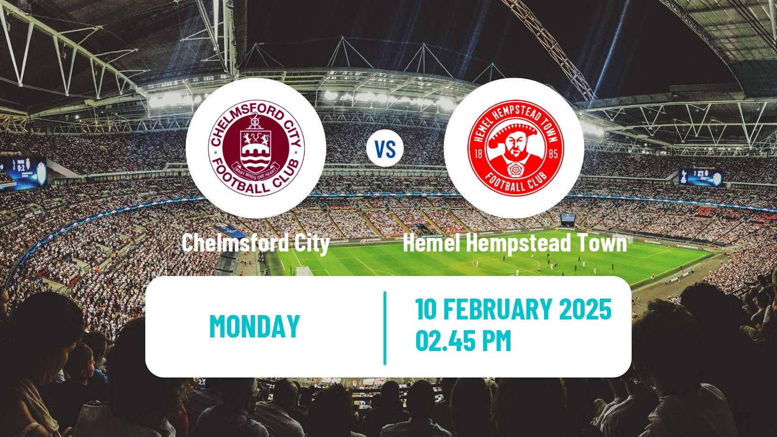 Soccer English National League South Chelmsford City - Hemel Hempstead Town