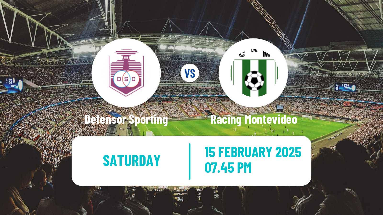 Soccer Uruguayan Primera Division Defensor Sporting - Racing Montevideo