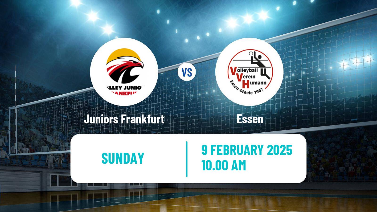 Volleyball German 2 Bundesliga North Volleyball Juniors Frankfurt - Essen