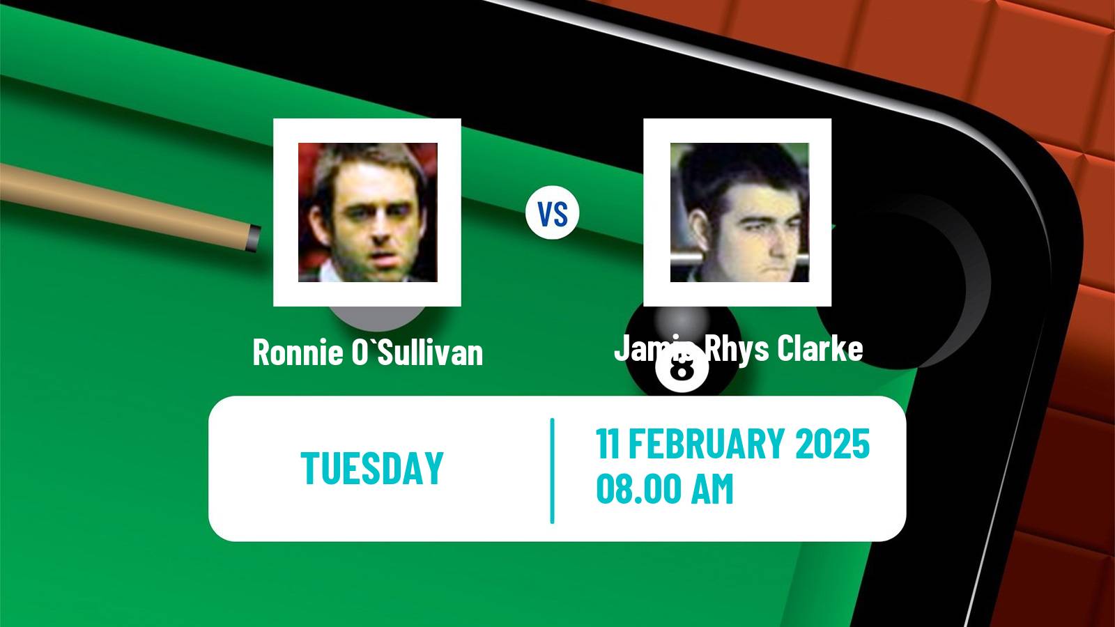 Snooker Welsh Open Ronnie O`Sullivan - Jamie Rhys Clarke