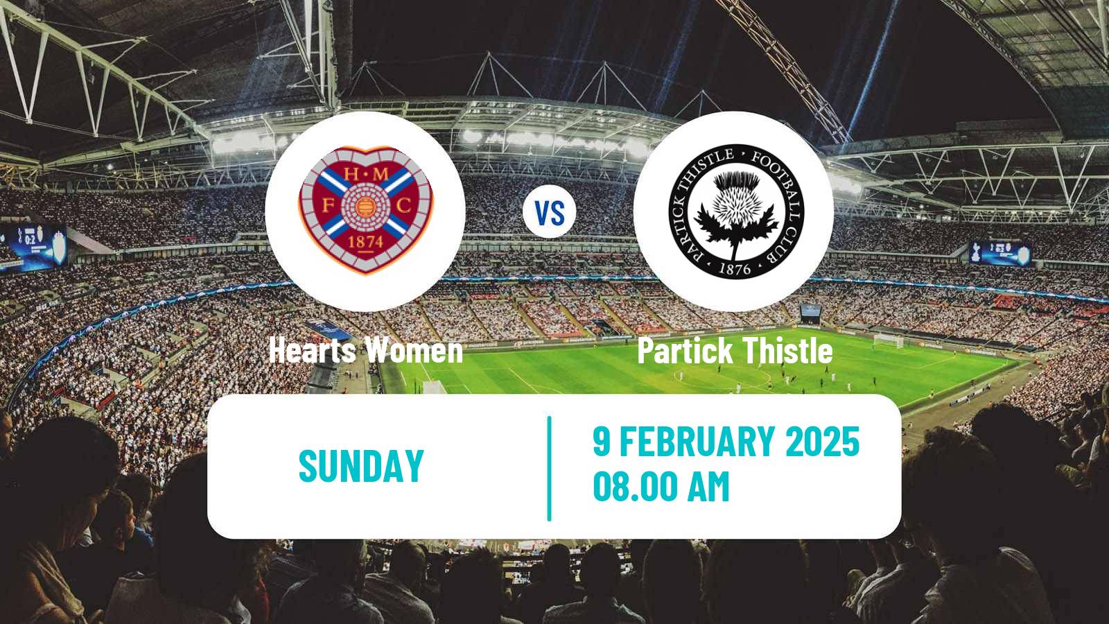 Soccer Scottish SWPL 1 Women Hearts - Partick Thistle