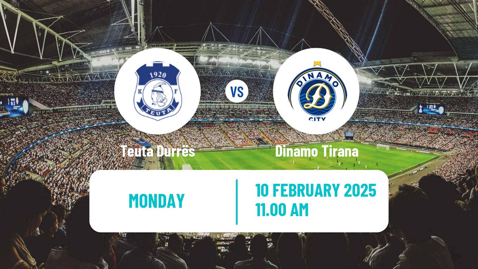 Soccer Albanian Super League Teuta Durrës - Dinamo Tirana