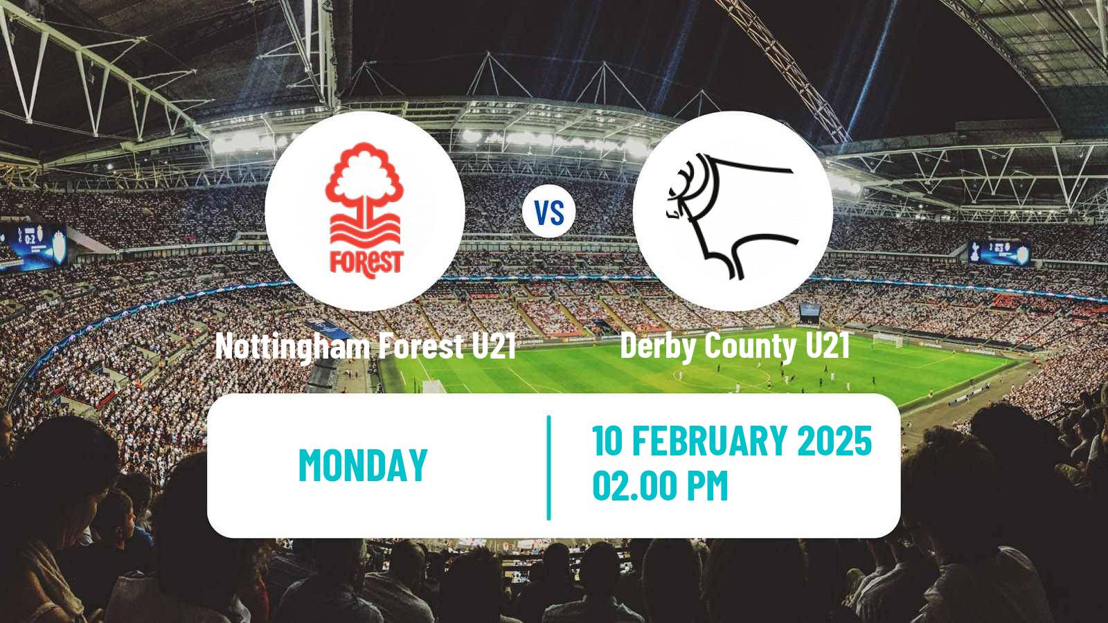 Soccer English Premier League 2 Nottingham Forest U21 - Derby County U21