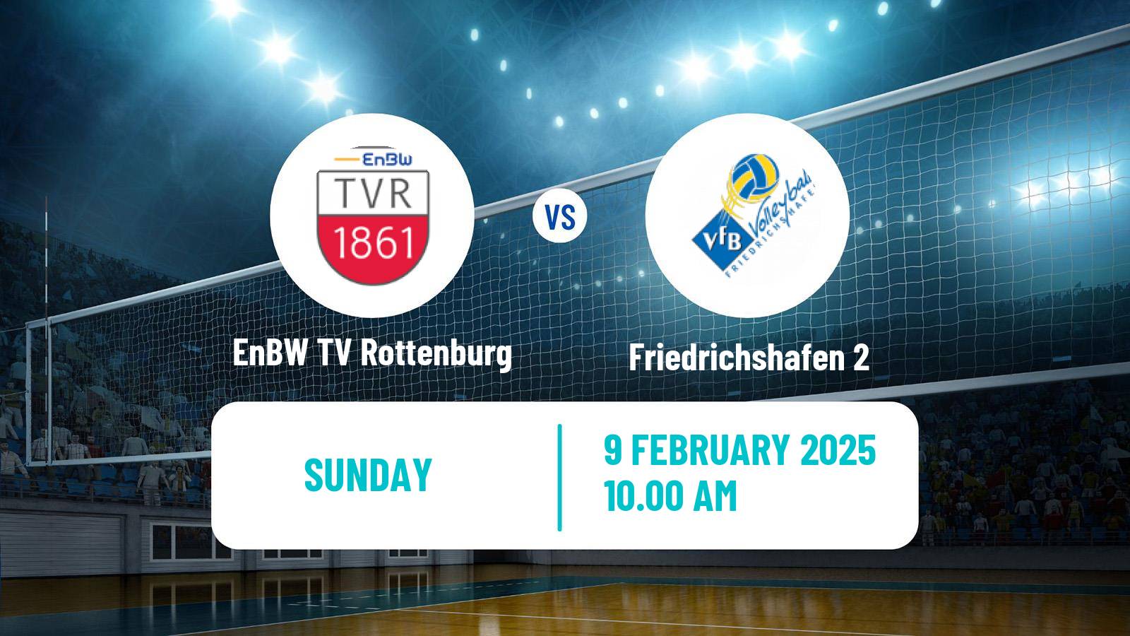 Volleyball German 2 Bundesliga South Volleyball EnBW TV Rottenburg - Friedrichshafen 2