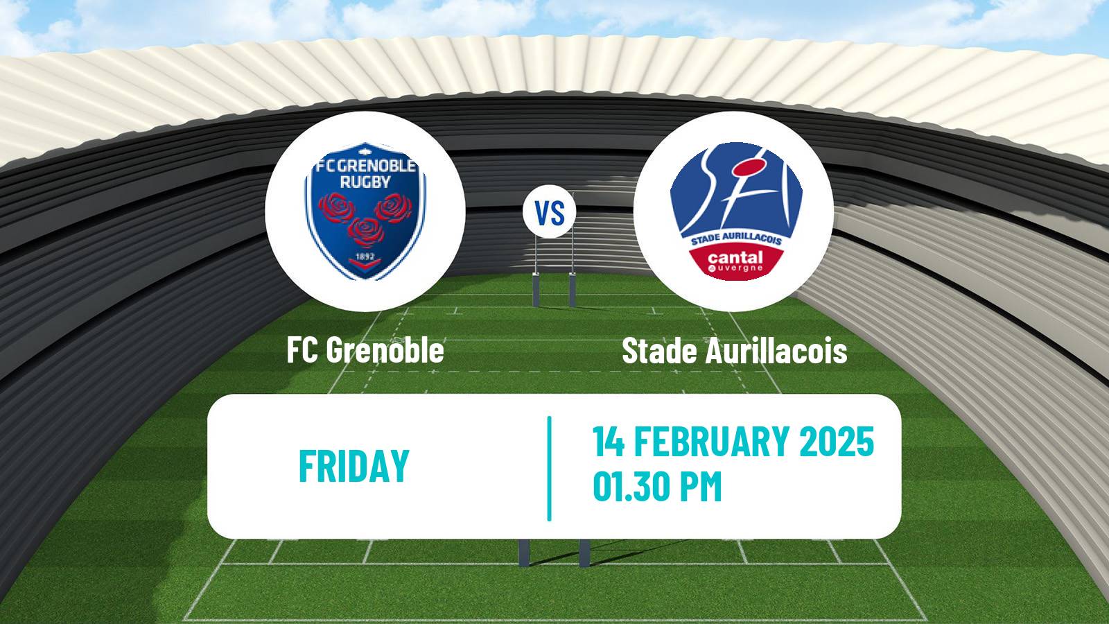 Rugby union French Pro D2 FC Grenoble - Stade Aurillacois