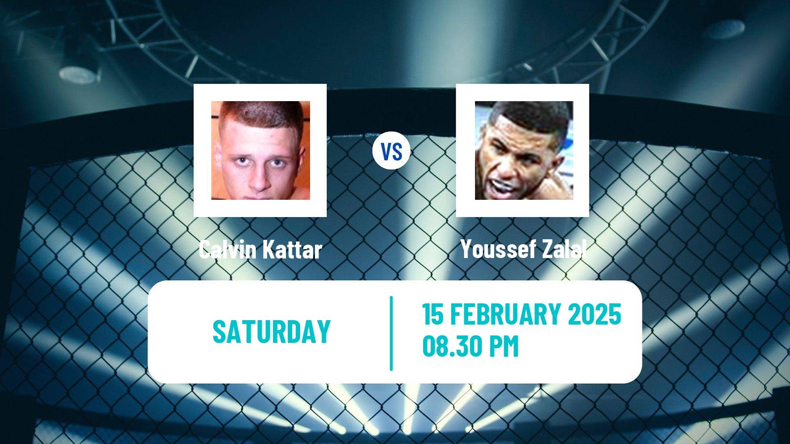 MMA Featherweight UFC Men Calvin Kattar - Youssef Zalal