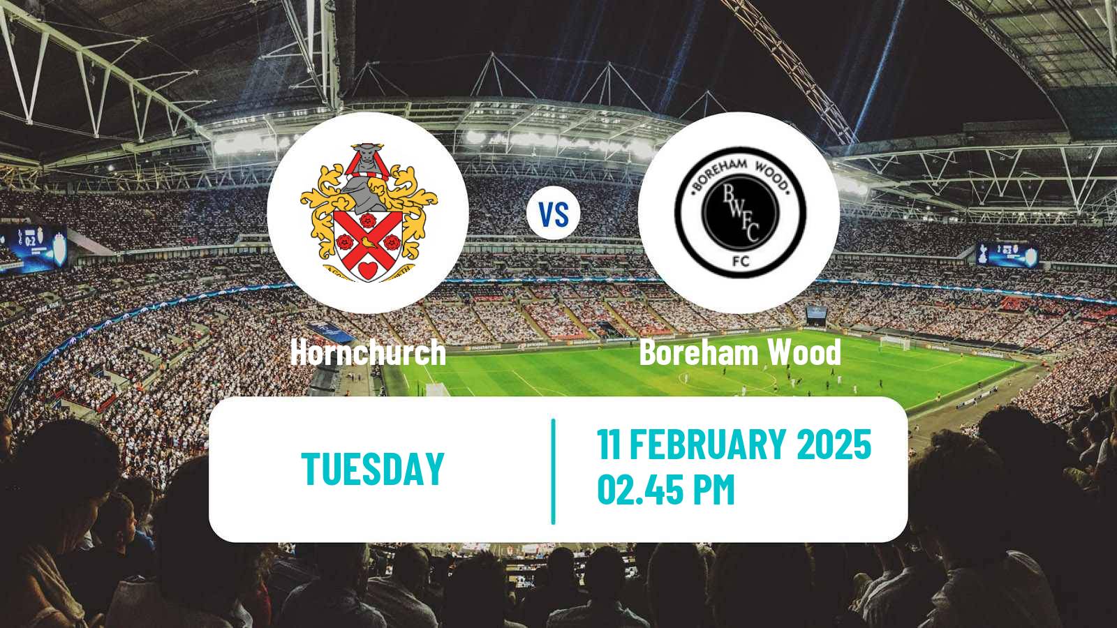 Soccer English National League South Hornchurch - Boreham Wood