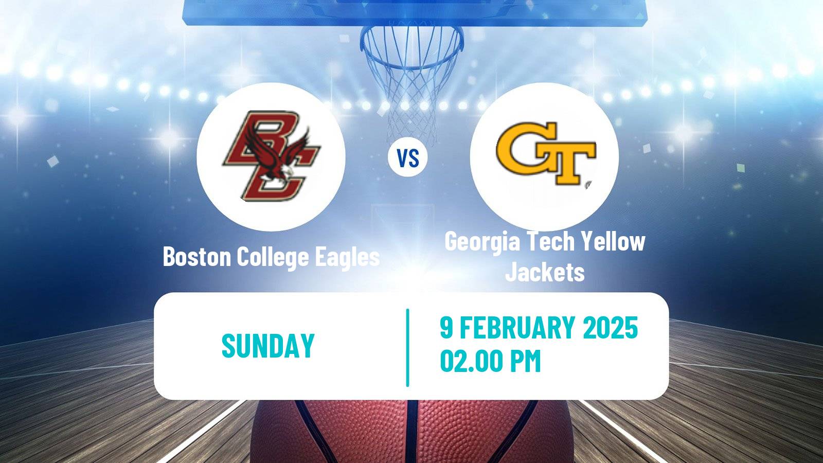 Basketball NCAA College Basketball Women Boston College Eagles - Georgia Tech Yellow Jackets