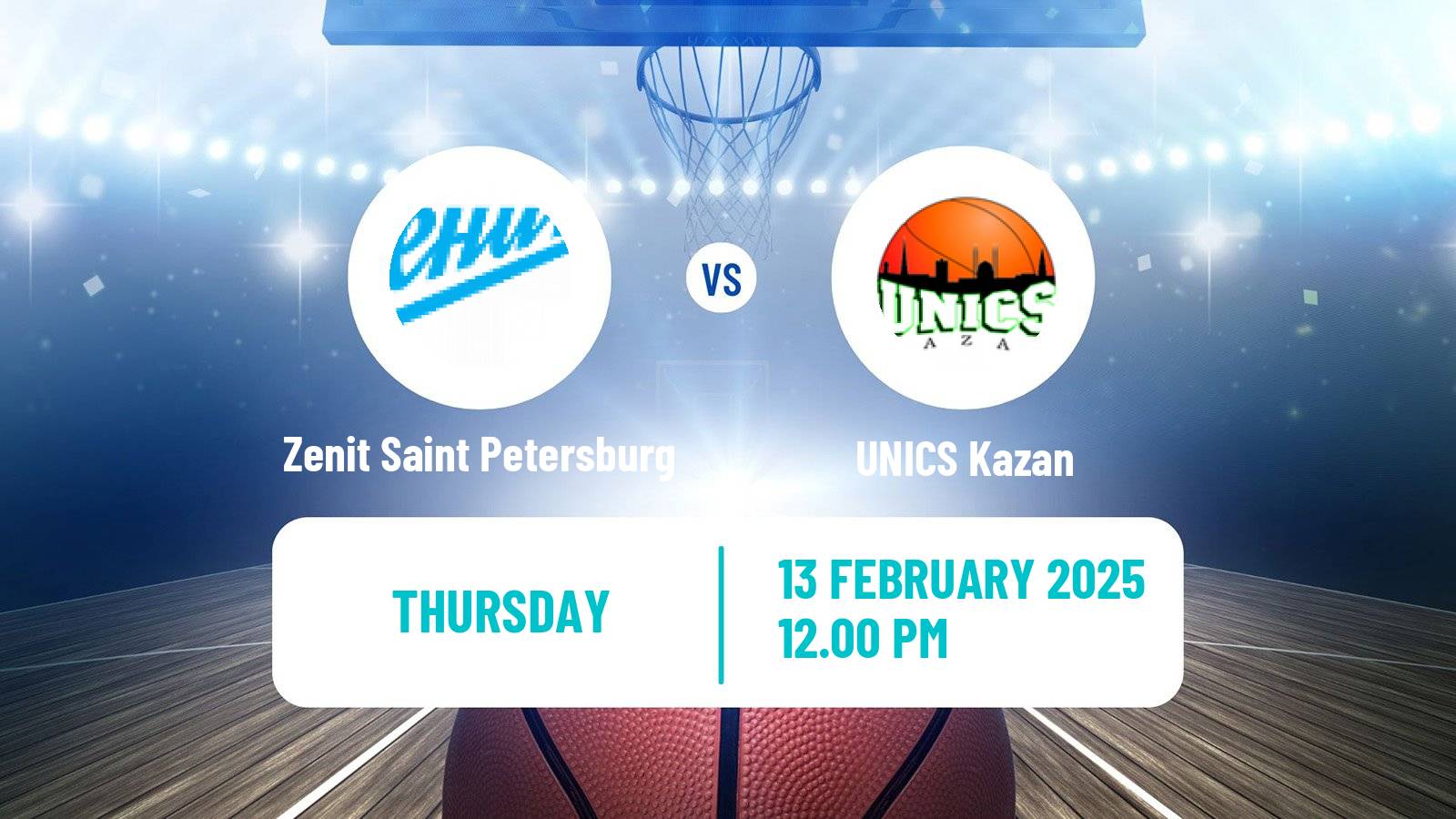 Basketball VTB United League Zenit Saint Petersburg - UNICS