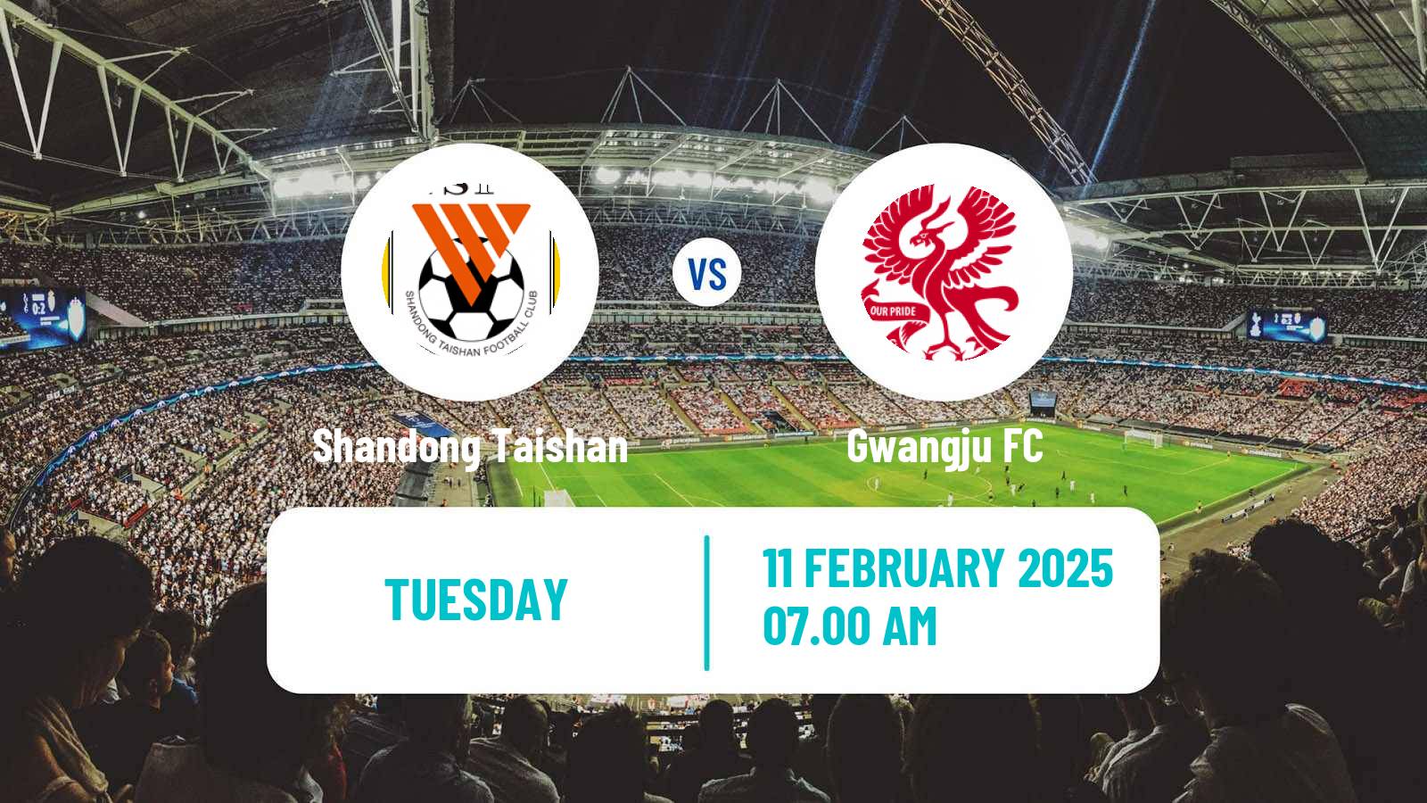 Soccer AFC Champions League Shandong Taishan - Gwangju