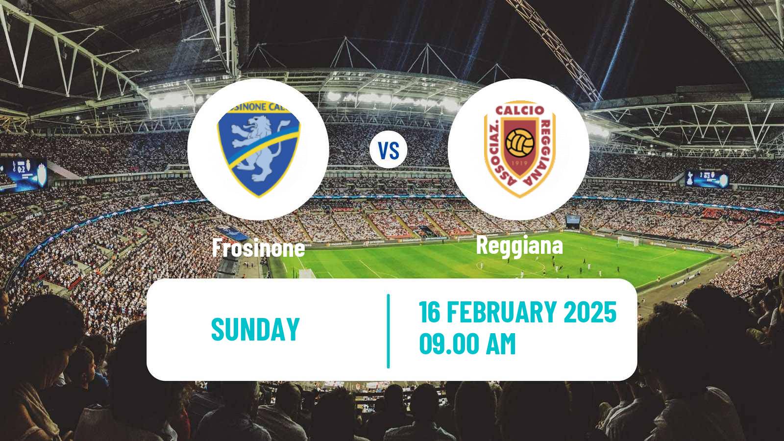 Soccer Italian Serie B Frosinone - Reggiana