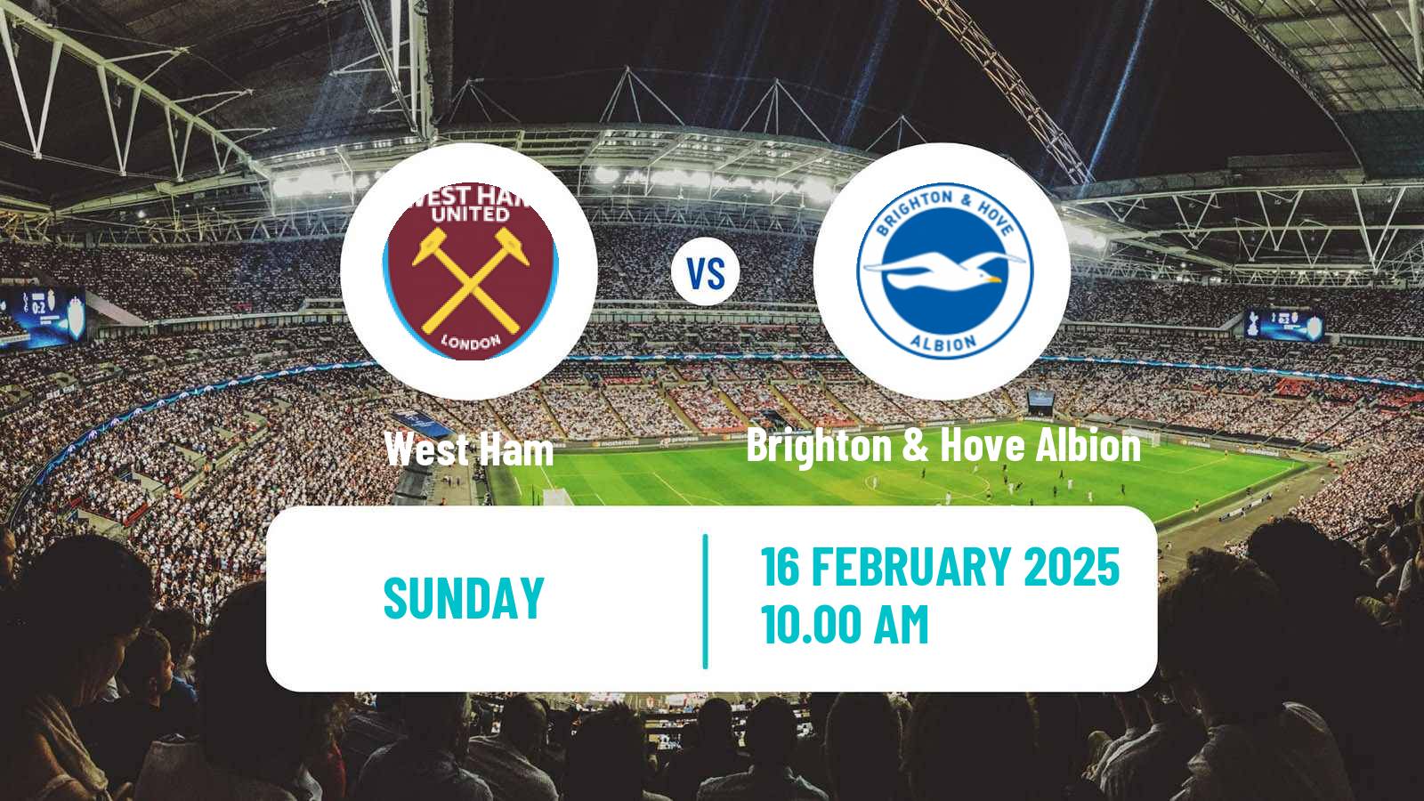 Soccer English WSL West Ham - Brighton & Hove Albion