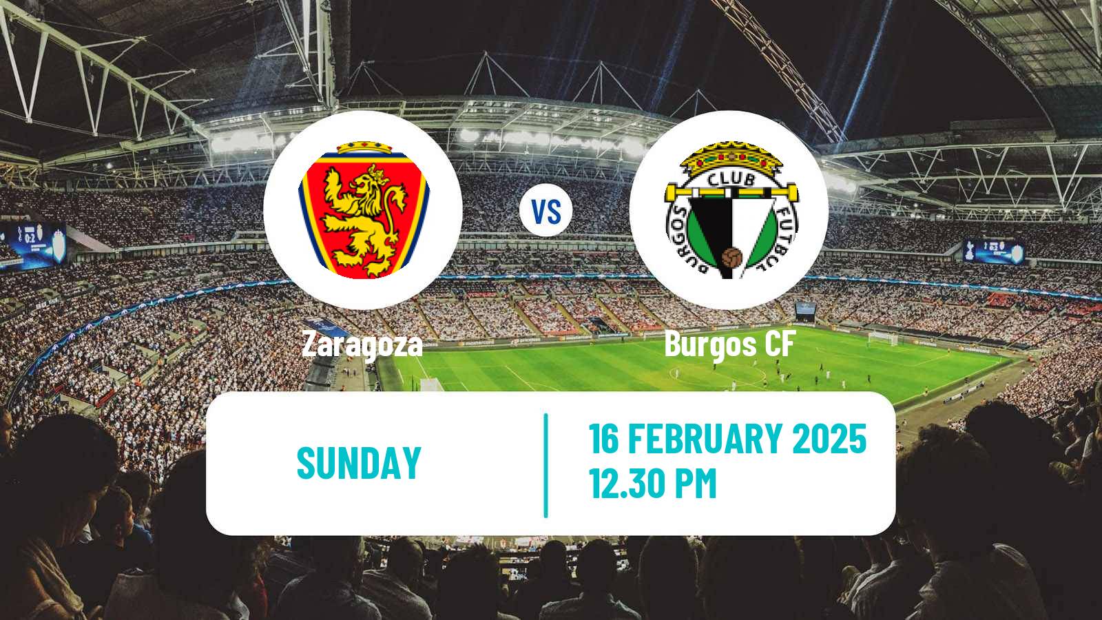 Soccer Spanish LaLiga2 Zaragoza - Burgos