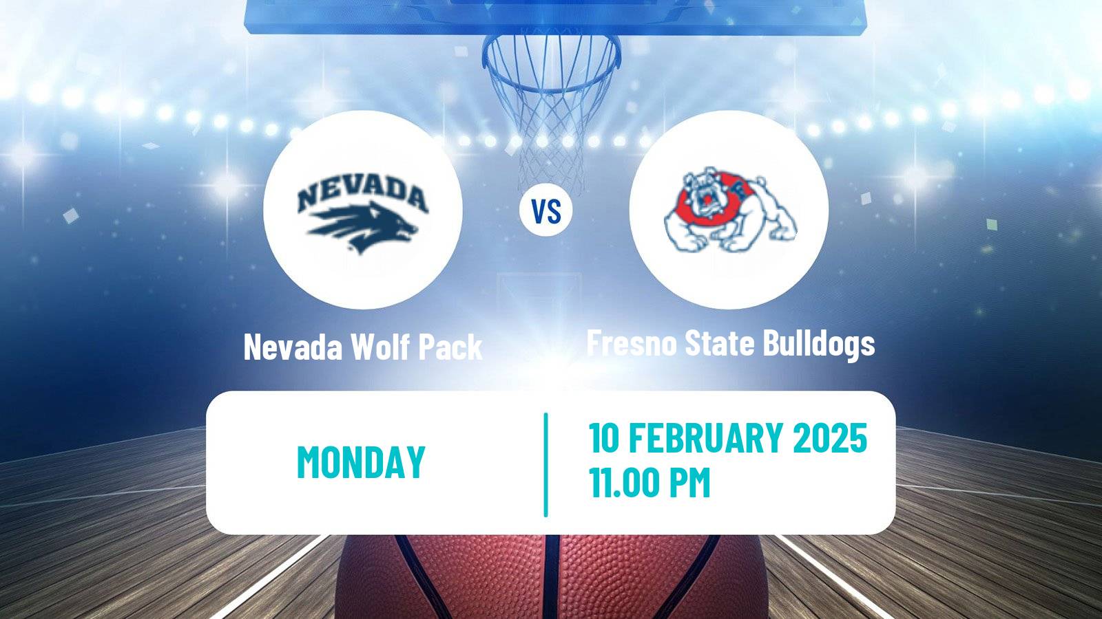 Basketball NCAA College Basketball Nevada Wolf Pack - Fresno State Bulldogs