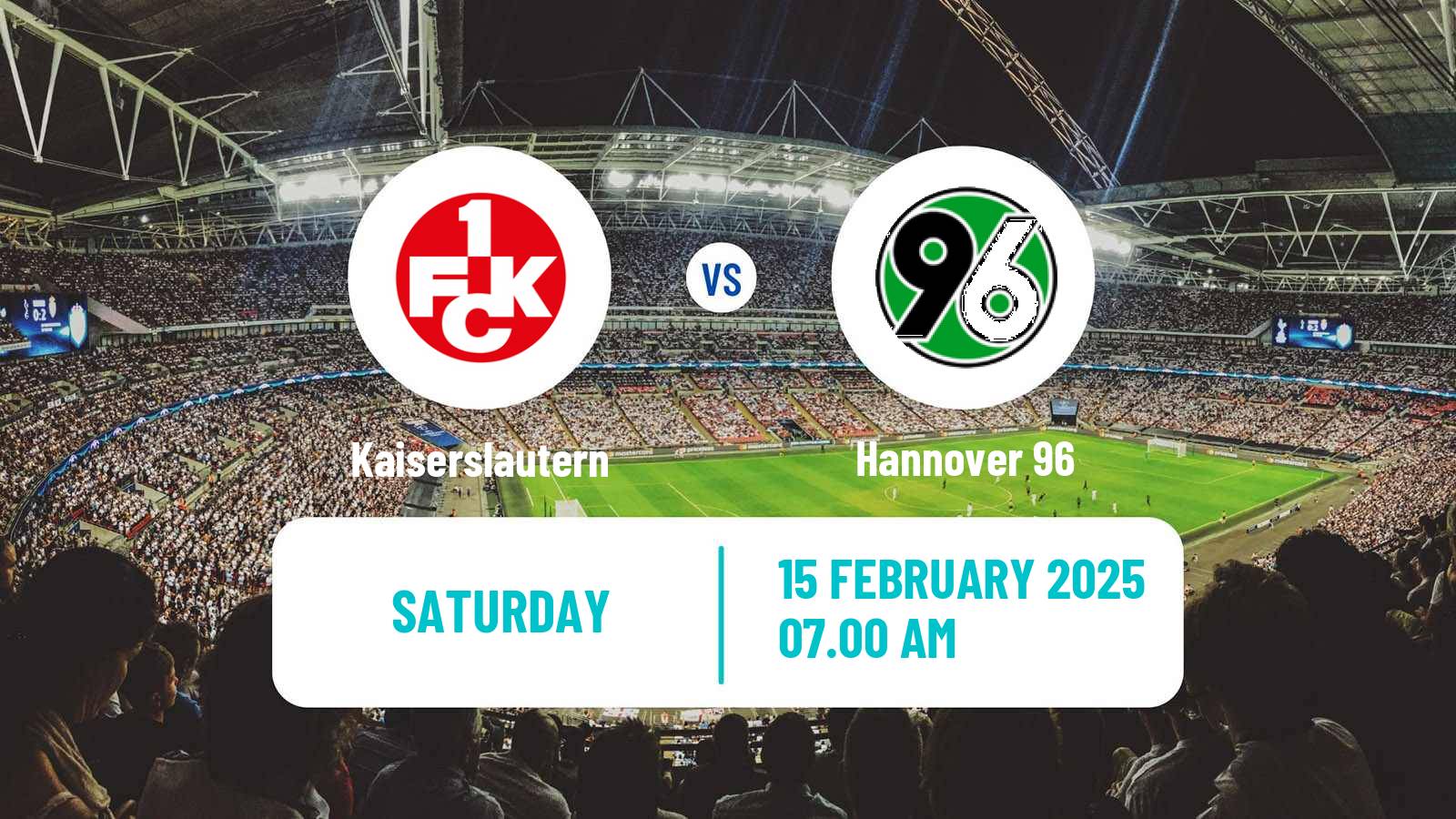 Soccer German 2 Bundesliga Kaiserslautern - Hannover