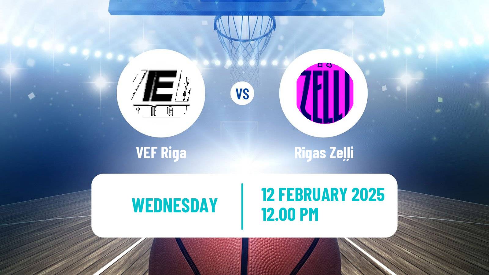 Basketball Estonian–Latvian Basketball League VEF Riga - Rīgas Zeļļi