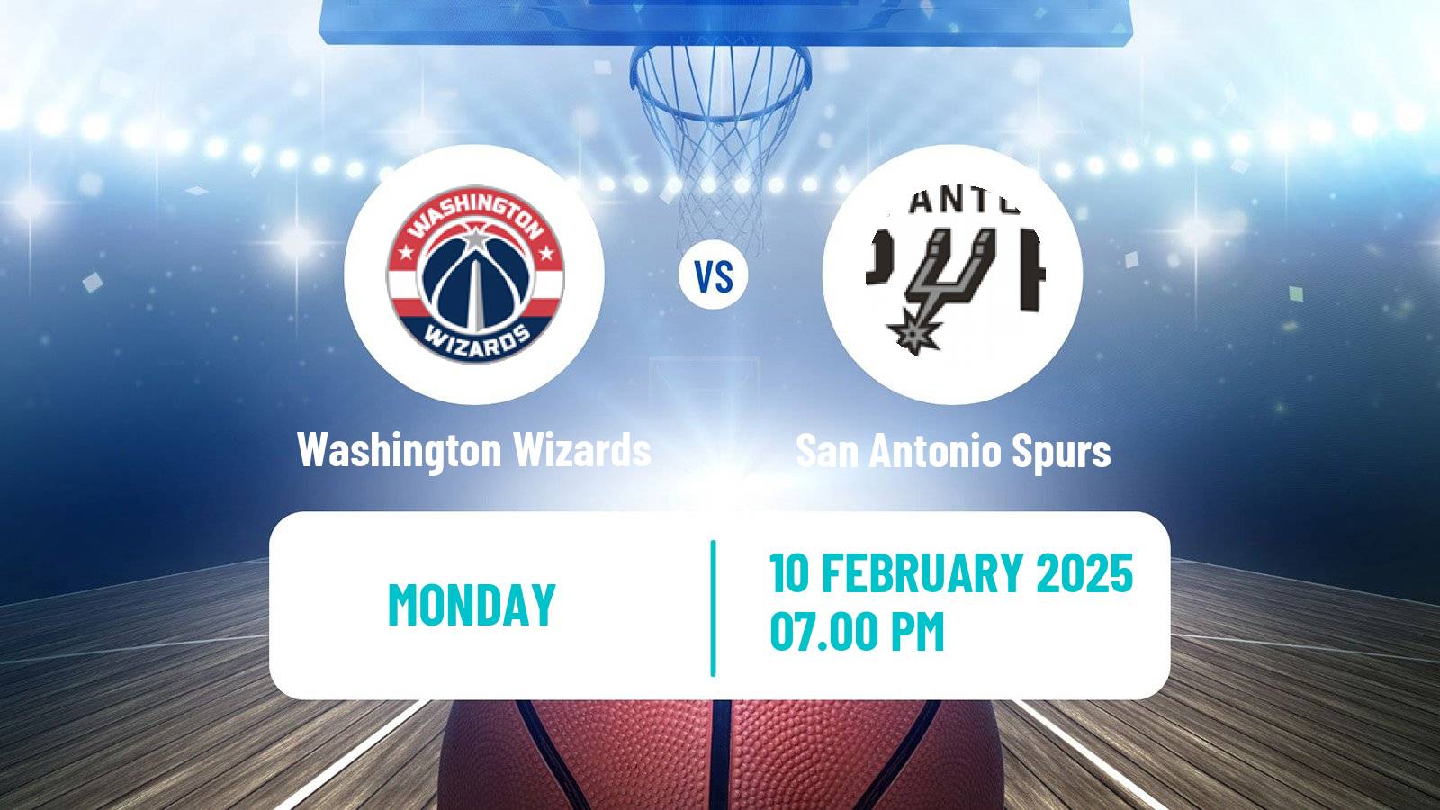 Basketball NBA Washington Wizards - San Antonio Spurs