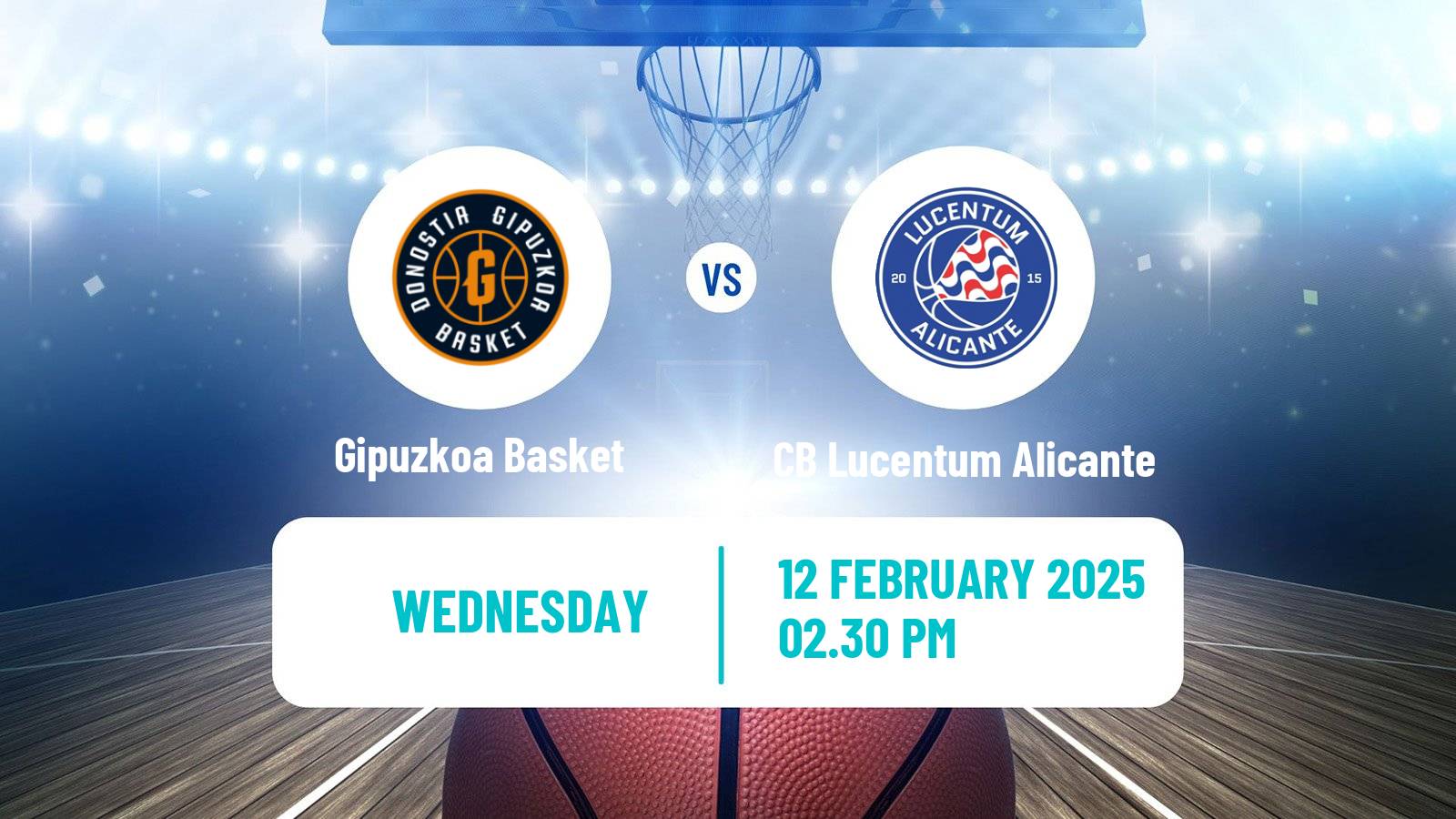 Basketball Spanish LEB Oro Gipuzkoa Basket - CB Lucentum Alicante