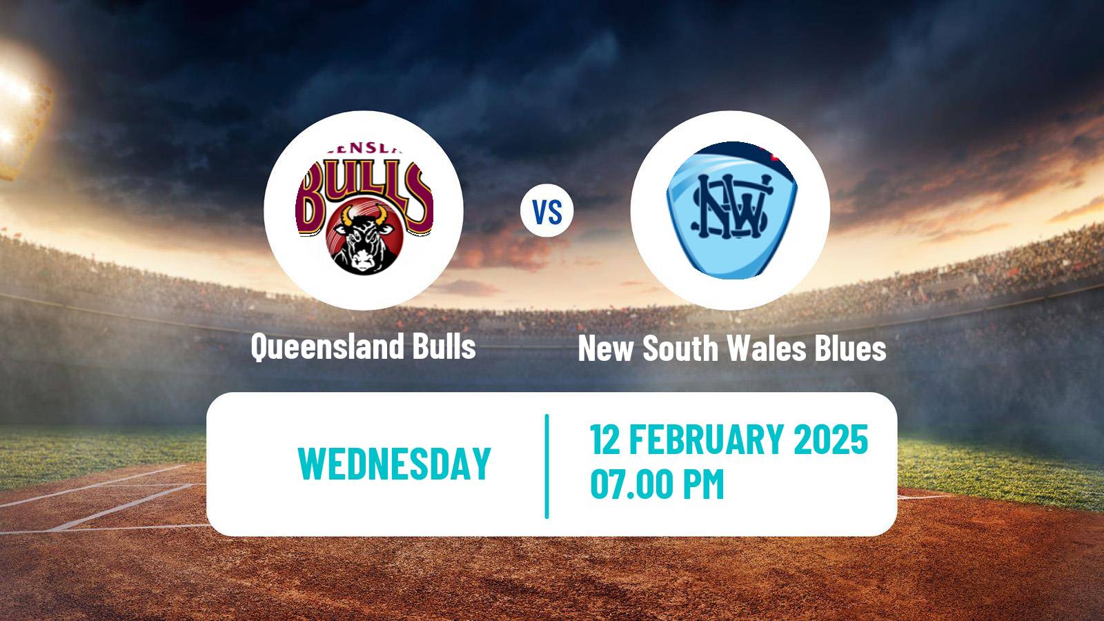 Cricket Australian One-Day Cup Queensland Bulls - New South Wales Blues